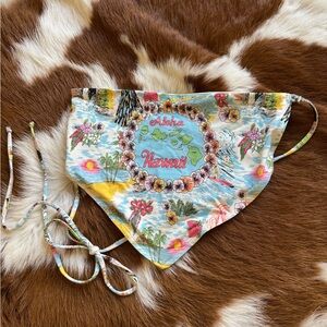 Frankies Bikinis Aloha Hawaii Halo Strapless Bikini Top XS